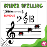 Music Distance Learning: Halloween Notes - Spider Spelling