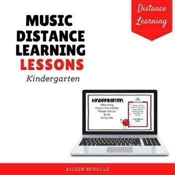 Preview of Music Distance Learning Lessons {Kindergarten}
