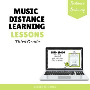 Preview of Music Distance Learning Lessons {Third Grade}