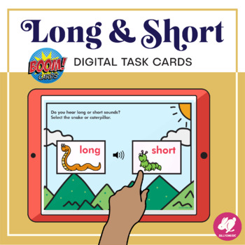 Preview of Music Boom Cards - Long and Short Sounds for Primary Music