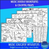 Music Doodle Bookmarks and Coloring Pages | Reproducible