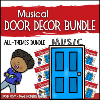Preview of Music Door Decor - For Doors and Bulletin Boards - Multi-Theme Bundle
