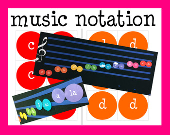 Preview of Music Dots: Boomwhacker (r) Cards, Music Notation Dot Display