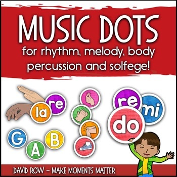 Preview of Music Dots for rhythm, melody, body percussion and solfege!