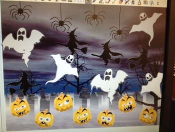 Preview of Music Dynamics Halloween Smartboard Game