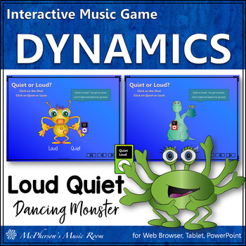 Preview of Music Dynamics Loud & Quiet Interactive Music Game {Monsters}