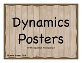 Music Dynamics Posters in English and Spanish