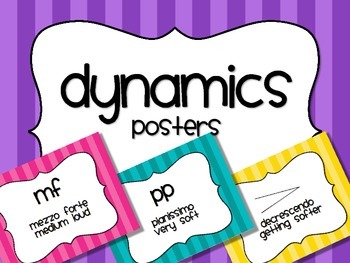 Preview of Music Dynamics Posters - Brights