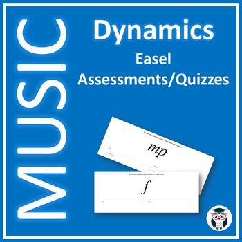 Preview of Music Dynamics - Self Marking Easel Assessments/Quizzes
