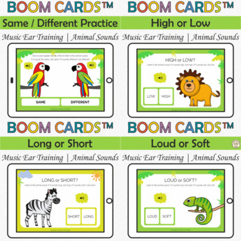 Music Ear Training Games for Young Musicians Bundle | Animal Sounds