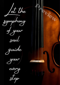 Preview of Printable Music Education Poster - Symphony of Your Soul