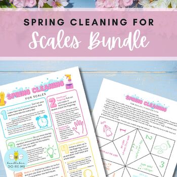 Preview of Music Education & Practice Help: Spring Cleaning for Scales Bundle