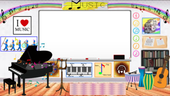 Preview of Music Education Virtual Classroom Background