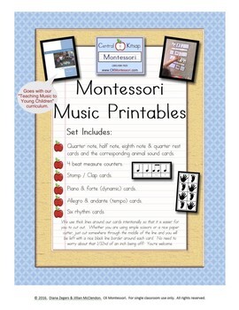 Preview of Music Education for Young Children - Theory Printables