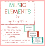 Music Elements Lessons: Upper Grades