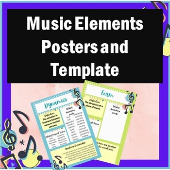 Preview of Music Elements Posters and Template