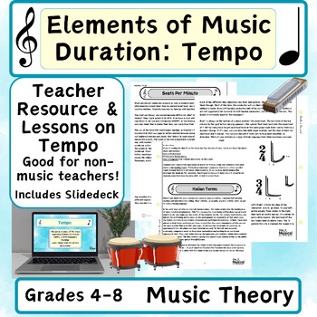 Preview of Music Elements--Tempo for Grades 4 to 8 Ontario Teacher Guide