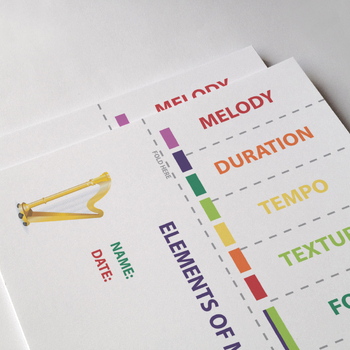 Preview of Discover the Elements of Music: Engaging Foldable Activity | Elementary Music