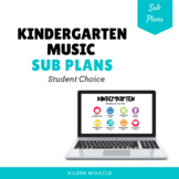 Music Emergency Sub Plans for Kindergarten {Google Slides™}