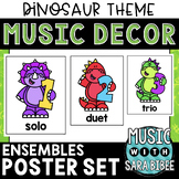 Music Ensemble Posters - Numbers {Dinosaur Themed}