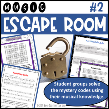 Preview of Music Escape Room #2 (Teams use music theory clues to solve codes)