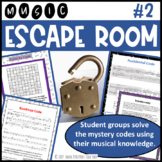 Music Escape Room #2 (Teams use music theory clues to solv
