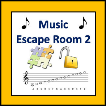 Preview of Music Escape Room 2 - puzzles to practice music symbols