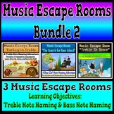 Music Escape Room: Bundle 2 (Treble & Bass Note Naming)