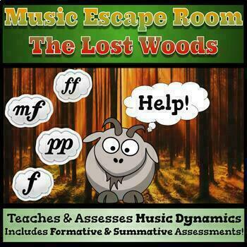 Preview of Music Escape Room: The Lost Woods (Music Dynamics)