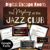 Music Escape Room - The Mystery at the Jazz Club - ALL DIGITAL!
