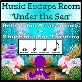 Music Escape Room: Under the Sea (Rhythm, Note Values)