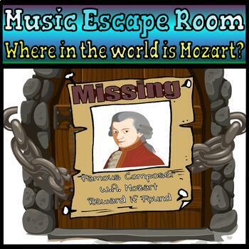Preview of Music Escape Room: Where in the world is Mozart?