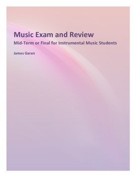 Preview of Music Exam Packet