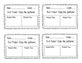 Music Exit Tickets Set One