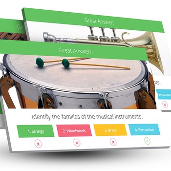 Preview of Families of the Instruments Trivia Interactive PowerPoint Game