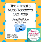 Music File Folder Sub Plan