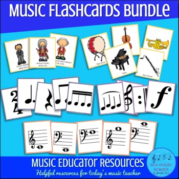 Preview of Music Flashcards BUNDLE
