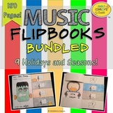 Music Flipbook Activities (Treble Clef Note Names and Line