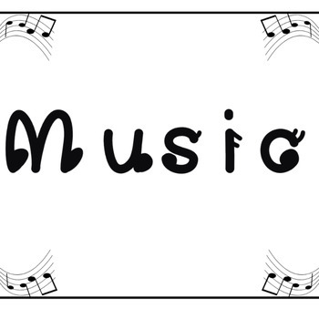 Preview of Music Fonts, Display Font, Creative font, Funny Fonts