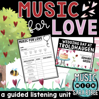 Preview of Music For Love - Mini Guided Listening Unit {Presentation w/ Video Links}