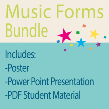 Preview of Music Forms Bundle (Poster + Power Point Presentation + Student Material)
