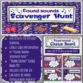 Distance Learning- Found Sounds Music Scavenger Hunt & Choice Board