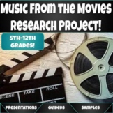 Music From The Movies Research Project!