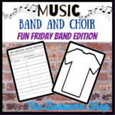 Music! Design a Band *Fun Friday* #2 for Band & Choir (No 