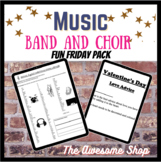 Music Fun Friday Bundle for Choir and Band Middle & High School