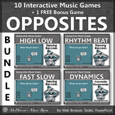 Music Opposites Interactive Music Games Bundle + BONUS Gam