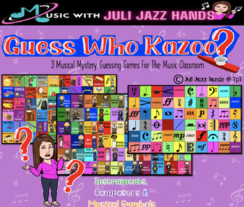 Preview of Music Game: Guess Who Kazoo? 3 Versions (Instruments, Composers, Symbols)