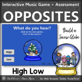 Winter Music High Low Interactive Music Game & Assessment 