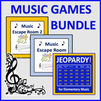 Preview of Music Games Bundle - activities for the music classroom