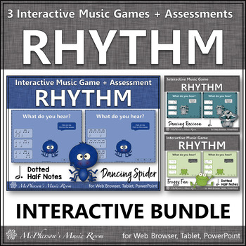 Shark Attack! Dotted Half + Dotted Quarter Notes Rhythm Reading Game for  Centers